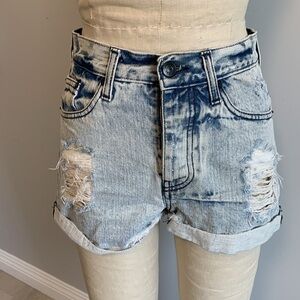 Melville Cut-Off Denim Shorts